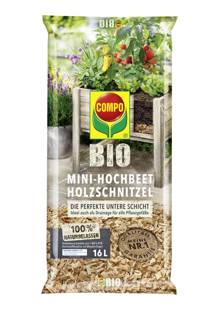 COMPO BIO Mini-Hochbeet Holzschnitzel